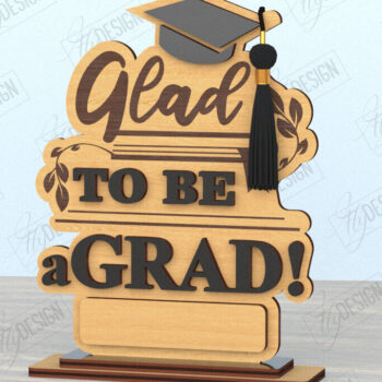 Intra απο ξύλο plywood 3mm-4mm πάχος - Φούντα αποφοίτησης | Grad 2025|CNC Δίασταση 30x20 cm INTRAFABR-118412195 - Image 1