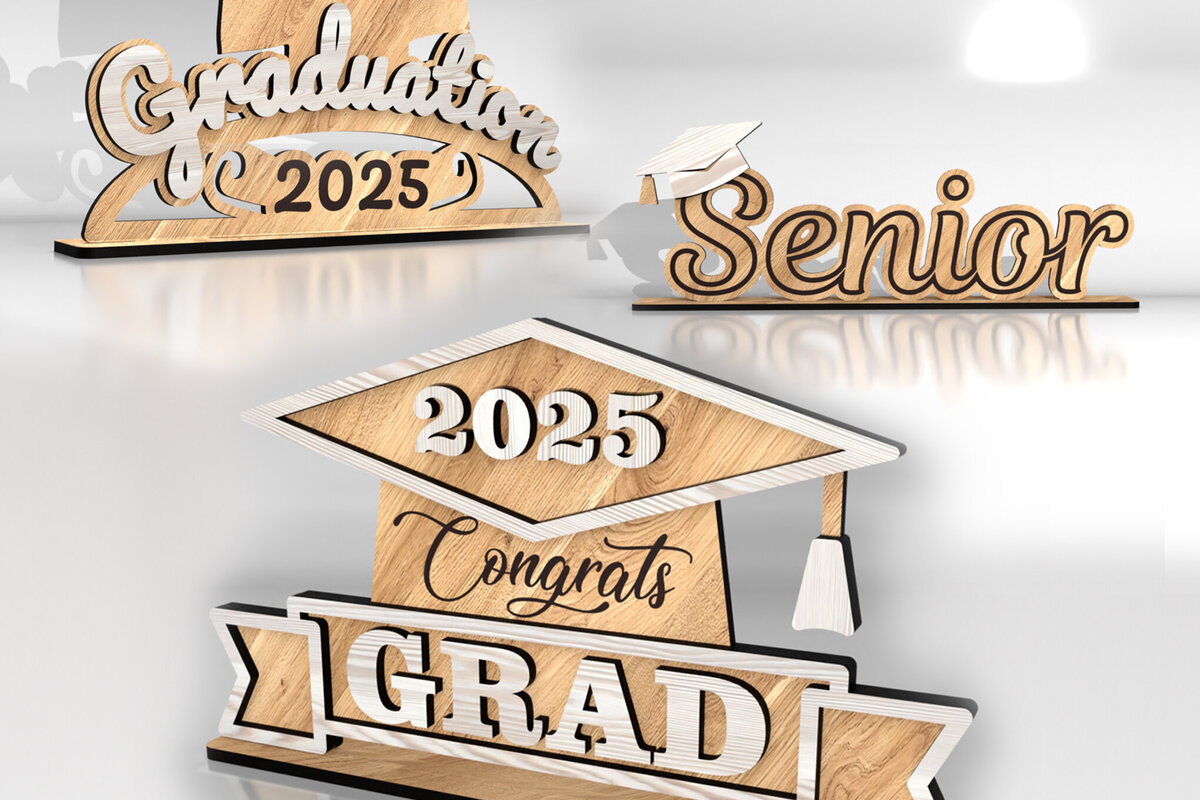 Intra απο ξύλο plywood 3mm-4mm πάχος - Σύνολο προτύπων αποφοίτησης Δίασταση 6x3 cm INTRAFABR-120840254