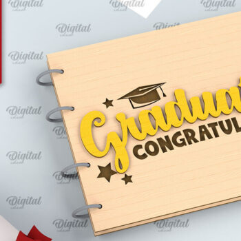 Intra απο ξύλο plywood 3mm-4mm πάχος - Αποφοίτηση Ξύλινο άλμπουμ φωτογραφιών με λέιζερ Δίασταση 30x20 cm INTRAFABR-97084248 - Image 1