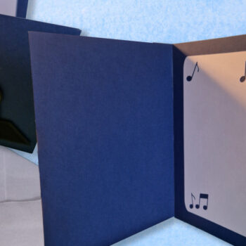 Intra απο ξύλο plywood 3mm-4mm πάχος - Κάρτα γενεθλίων γραμμοφώνου Δίασταση 6x6 cm INTRAFABR-80652865 - Image 3