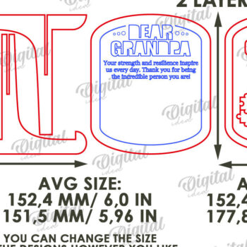 Intra απο ξύλο plywood 3mm-4mm πάχος - Πλαίσιο παππού παζλ Δίασταση 20x25 cm INTRAFABR-118960502 - Image 2