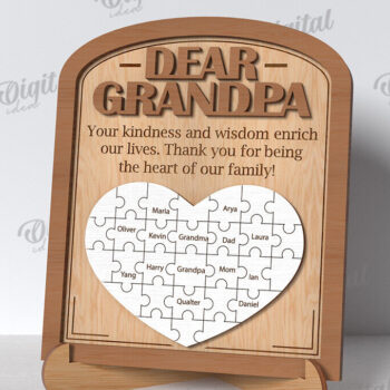 Intra απο ξύλο plywood 3mm-4mm πάχος - Πλαίσιο παππού παζλ Δίασταση 20x25 cm INTRAFABR-118960181 - Image 1