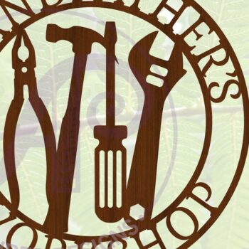 Intra απο ξύλο plywood 3mm-4mm πάχος - Πινακίδα Εργαλείων Εργαστηρίου Παππού Δίασταση 30x20 cm INTRAFABR-69101188 - Image 4