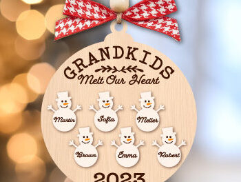 Intra απο ξύλο plywood 3mm-4mm πάχος - Πακέτο στολιδιών από το Grandkids Melt Our Heart Δίασταση 6x6 cm INTRAFABR-80870815 - Image 6