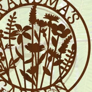 Intra απο ξύλο plywood 3mm-4mm πάχος -  περικοπής  Sign Garden Grandma Δίασταση 30x20 cm INTRAFABR-69190838