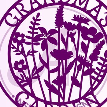 Intra απο ξύλο plywood 3mm-4mm πάχος - περικοπής Sign Garden Grandma Δίασταση 30x20 cm INTRAFABR-69190838 - Image 2