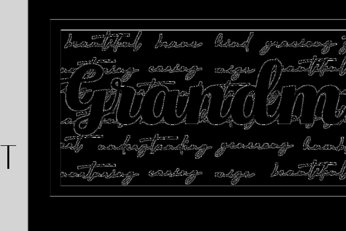 Intra απο ξύλο plywood 3mm-4mm πάχος - Επιτοίχιο σημάδι γιαγιάς Δίασταση 20x20 cm INTRAFABR-10435832