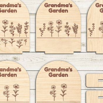 Intra απο ξύλο plywood 3mm-4mm πάχος - Σημάδι της γιαγιάς στον κήπο - Σπάστε Τζον Δίασταση 20x20 cm INTRAFABR-95776238 - Image 3