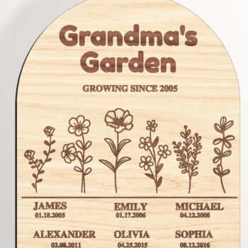 Intra απο ξύλο plywood 3mm-4mm πάχος - Σημάδι της γιαγιάς στον κήπο - Σπάστε Τζον Δίασταση 20x20 cm INTRAFABR-95776238 - Image 4