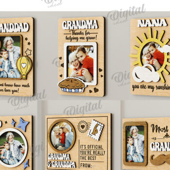 Intra απο ξύλο plywood 3mm-4mm πάχος - Πακέτο λέιζερ με μαγνήτες γιαγιάδες και γιαγιάδες Δίασταση 30x20 cm INTRAFABR-112618595 - Image 2