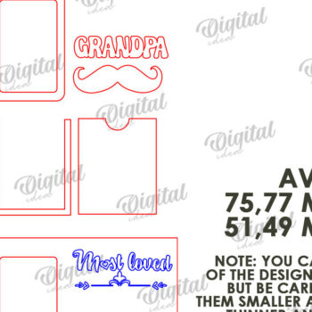 Intra απο ξύλο plywood 3mm-4mm πάχος - Πακέτο λέιζερ με μαγνήτες γιαγιάδες και γιαγιάδες Δίασταση 30x20 cm INTRAFABR-112618595 - Image 11