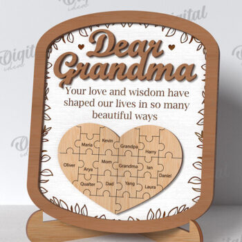 Intra απο ξύλο plywood 3mm-4mm πάχος - Πακέτο λέιζερ γιαγιάδες και παππούδες Δίασταση 20x25 cm INTRAFABR-118768620 - Image 9