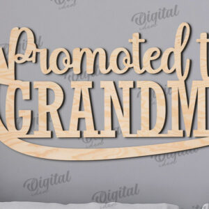 Intra απο ξύλο plywood 3mm-4mm πάχος - Σχέδιο κοπής με λέιζερ υπογράφουν παππούδες και γιαγιάδες Δίασταση 30x20 cm INTRAFABR-110764355