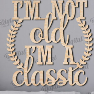 Intra απο ξύλο plywood 3mm-4mm πάχος - Σχέδιο κοπής με λέιζερ υπογράφουν παππούδες και γιαγιάδες Δίασταση 30x20 cm INTRAFABR-110764489