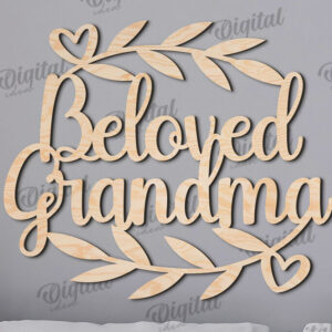 Intra απο ξύλο plywood 3mm-4mm πάχος - Πακέτο κοπής με λέιζερ υπογράφει γιαγιάδες και παππούδες Δίασταση 30x20 cm INTRAFABR-110767973