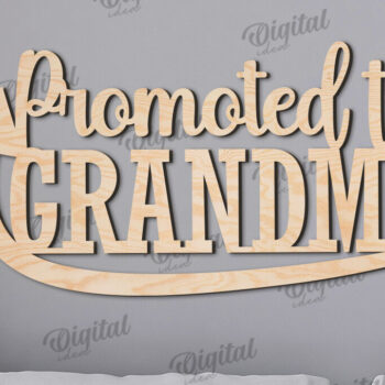 Intra απο ξύλο plywood 3mm-4mm πάχος - Πακέτο κοπής με λέιζερ υπογράφει γιαγιάδες και παππούδες Δίασταση 30x20 cm INTRAFABR-110767973 - Image 6