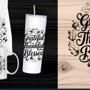 Intra απο ξύλο plywood 3mm-4mm πάχος - Grateful Thankful Blessed  Laser Cut Δίασταση 20x20 cm INTRAFABR-109560394