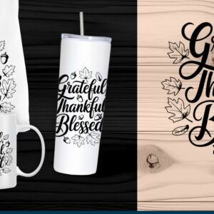 Intra απο ξύλο plywood 3mm-4mm πάχος - Grateful Thankful Blessed  Laser Cut Δίασταση 20x20 cm INTRAFABR-109559063