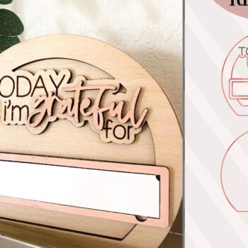 Intra απο ξύλο plywood 3mm-4mm πάχος - Πίνακας Ευγνωμοσύνης  Δίασταση 40x50 cm INTRAFABR-75555666 - Image 1