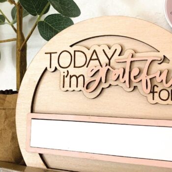 Intra απο ξύλο plywood 3mm-4mm πάχος - Πίνακας Ευγνωμοσύνης  Δίασταση 40x50 cm INTRAFABR-75555666 - Image 5