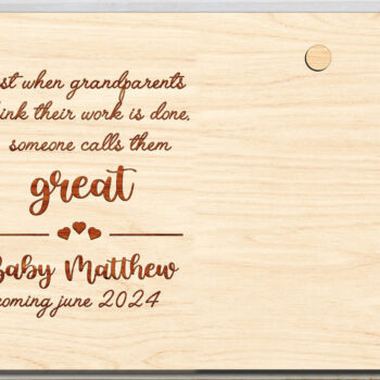 Intra απο ξύλο plywood 3mm-4mm πάχος - Great Grandma Frame Δίασταση 8x6 cm INTRAFABR-96676380 - Image 4