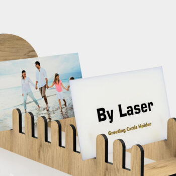 Intra απο ξύλο plywood 3mm-4mm πάχος - Βάση προβολής ευχετήριων καρτών Laser Cut Fi Δίασταση 10x15 cm INTRAFABR-108551494 - Image 1