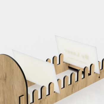 Intra απο ξύλο plywood 3mm-4mm πάχος - Βάση προβολής ευχετήριων καρτών Laser Cut Fi Δίασταση 10x15 cm INTRAFABR-108551494 - Image 5