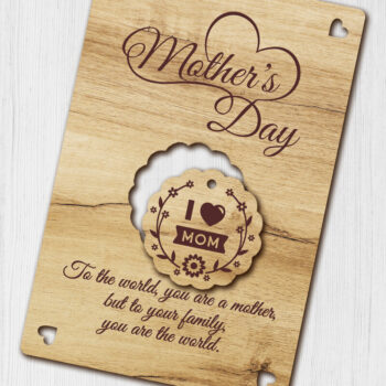 Intra απο ξύλο plywood 3mm-4mm πάχος - Πακέτο ευχετήριων καρτών Δίασταση 4x6 cm INTRAFABR-121052504 - Image 4