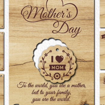 Intra απο ξύλο plywood 3mm-4mm πάχος - Πακέτο ευχετήριων καρτών Δίασταση 4x6 cm INTRAFABR-121052504 - Image 8