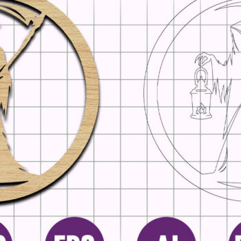 Intra απο ξύλο plywood 3mm-4mm πάχος - Grim Reaper Ornaments File Cut Laser Δίασταση 4x4 cm INTRAFABR-105939656 - Image 1