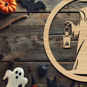 Intra απο ξύλο plywood 3mm-4mm πάχος - Grim Reaper Ornaments File Cut Laser Δίασταση 4x4 cm INTRAFABR-105939656 - Image 2