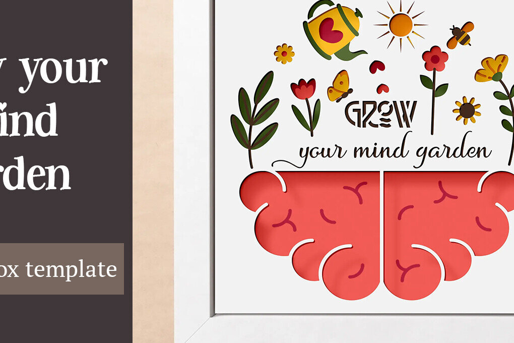 Intra απο ξύλο plywood 3mm-4mm πάχος - Grow Your Mind Garden Shadow Box  Δίασταση 25x25 cm INTRAFABR-97791327