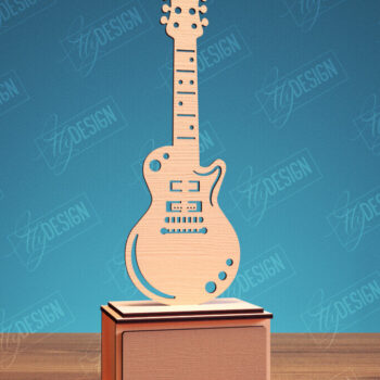 Intra απο ξύλο plywood 3mm-4mm πάχος - Βραβείο Guitar Trophy Laser Cut Bundle Δίασταση 20x20 cm INTRAFABR-114807278 - Image 4