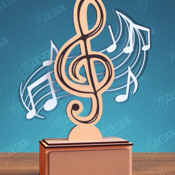 Intra απο ξύλο plywood 3mm-4mm πάχος - Βραβείο Guitar Trophy Laser Cut Bundle Δίασταση 20x20 cm INTRAFABR-114807278 - Image 8