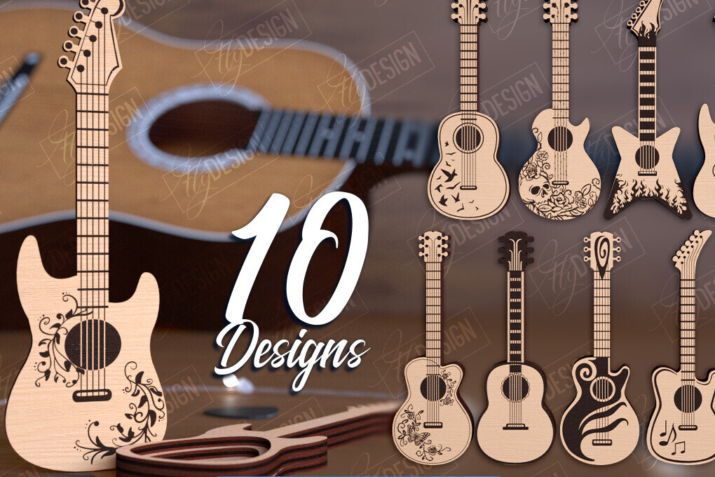 Intra απο ξύλο plywood 3mm-4mm πάχος - Πακέτο θήκης κιθάρας | Pick Box | CNC Δίασταση 20x20 cm INTRAFABR-112699224