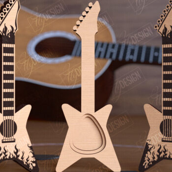 Intra απο ξύλο plywood 3mm-4mm πάχος - Πακέτο θήκης κιθάρας | Pick Box | CNC Δίασταση 20x20 cm INTRAFABR-112699224 - Image 9