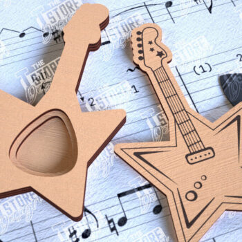 Intra απο ξύλο plywood 3mm-4mm πάχος - Θήκη κιθάρας |Θήκη επιλογής| Pick Box Δίασταση 20x20 cm INTRAFABR-113863182 - Image 1