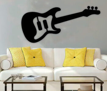 Intra απο ξύλο plywood 3mm-4mm πάχος - Κιθάρες Μουσική Ξύλινη Τέχνη τοίχου Δίασταση 40x50 cm INTRAFABR-70872815 - Image 3