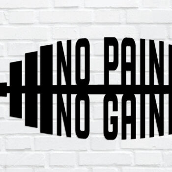 Intra απο ξύλο plywood 3mm-4mm πάχος - Gym Dumbbell Wall Art Decor Δίασταση 40x50 cm INTRAFABR-88137164 - Image 1