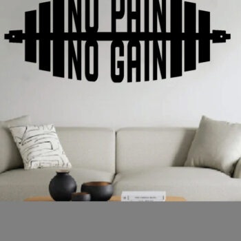 Intra απο ξύλο plywood 3mm-4mm πάχος - Gym Dumbbell Wall Art Decor Δίασταση 40x50 cm INTRAFABR-88137164 - Image 3