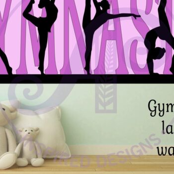 Intra απο ξύλο plywood 3mm-4mm πάχος - Gymnastics Layered Wall Art Sign, Δίασταση 40x50 cm INTRAFABR-95885819 - Image 2