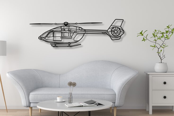 Intra απο ξύλο plywood 3mm-4mm πάχος - H145 Aircraft Laser Cut Silhouette Dxf Δίασταση 20x20 cm INTRAFABR-113662033