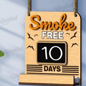 Intra απο ξύλο plywood 3mm-4mm πάχος - Συνήθεια αντίστροφη μέτρηση πλάκα κοπής με λέιζερ Δίασταση 30x20 cm INTRAFABR-123029085 - Image 1