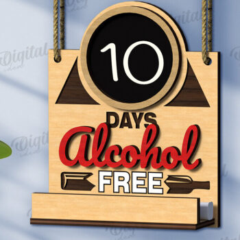 Intra απο ξύλο plywood 3mm-4mm πάχος - Συνήθεια αντίστροφη μέτρηση πλάκα κοπής με λέιζερ Δίασταση 30x20 cm INTRAFABR-123028675 - Image 1