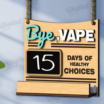 Intra απο ξύλο plywood 3mm-4mm πάχος - Συνήθεια αντίστροφη μέτρηση πλάκα κοπής με λέιζερ Δίασταση 30x20 cm INTRAFABR-123028782 - Image 1