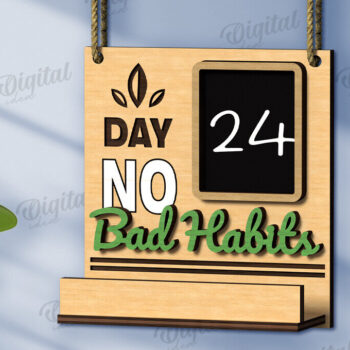 Intra απο ξύλο plywood 3mm-4mm πάχος - Συνήθεια αντίστροφη μέτρηση πλάκα κοπής με λέιζερ Δίασταση 30x20 cm INTRAFABR-123028972 - Image 1