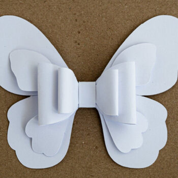 Intra απο ξύλο plywood 3mm-4mm πάχος - Πρότυπο φιόγκων μαλλιών πεταλούδας Δίασταση 20x20 cm INTRAFABR-30637675 - Image 3