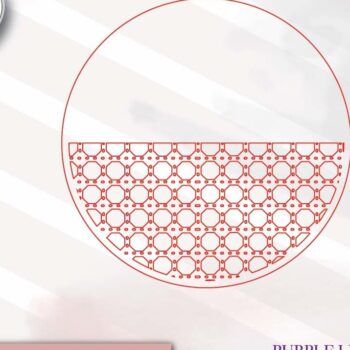 Intra απο ξύλο plywood 3mm-4mm πάχος - Half Circle Frame , Rattan Laser Δίασταση 20x25 cm INTRAFABR-71440113 - Image 2