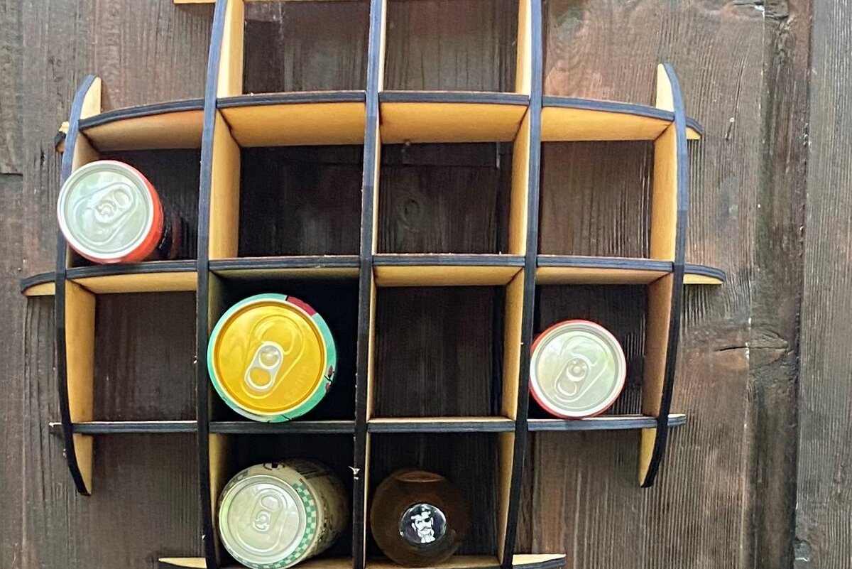 Intra απο ξύλο plywood 3mm-4mm πάχος - ράφι μισού κύκλου Δίασταση 30x20 cm INTRAFABR-36870093