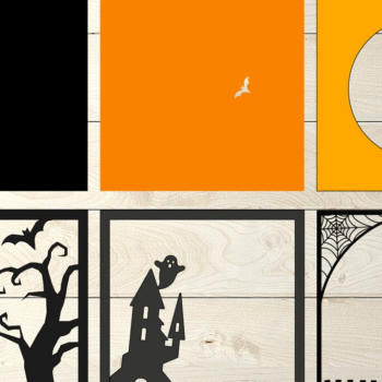 Intra απο ξύλο plywood 3mm-4mm πάχος - Halloween 3d Shadowbox, διάνυσμα αράχνη Δίασταση 25x25 cm INTRAFABR-76678888 - Image 1